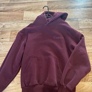 Comfy Maroon Hoodie with Pocket